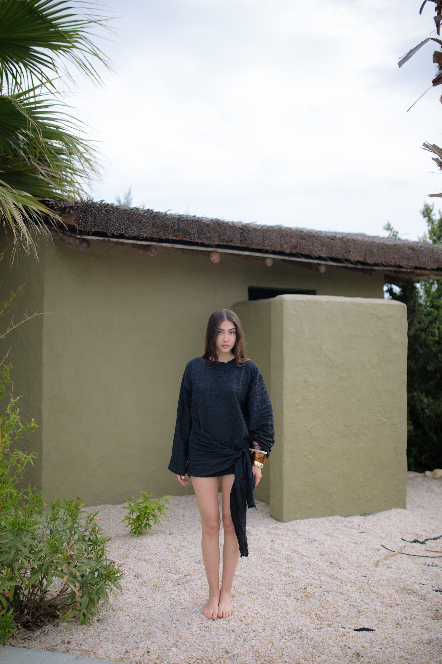 Corlh Black Linen Dress