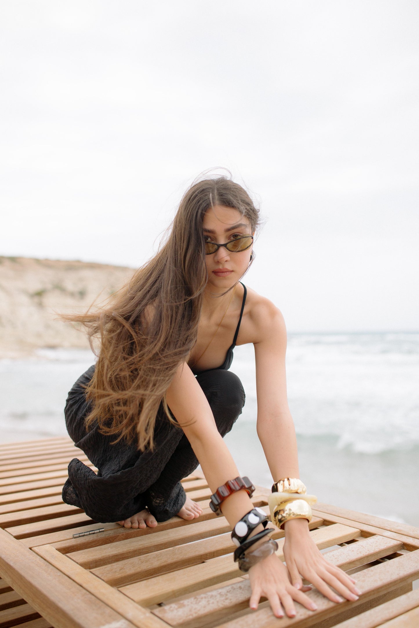 Hoiu Black Linen Trousers